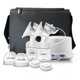 Avent Tire Lait Electronique Double Pompage Natural 0% Bpa avec Sac de Voyage