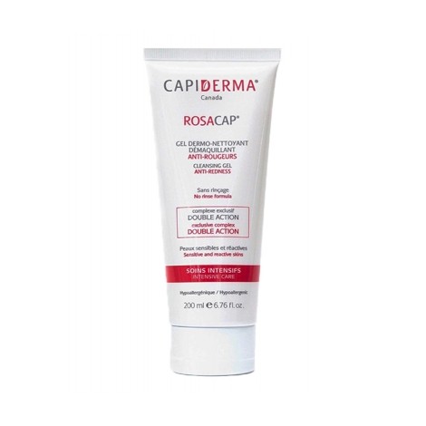 Capiderma Rosacap Gel dermo-nettoyant démaquillant anti-rougeurs (200ml)