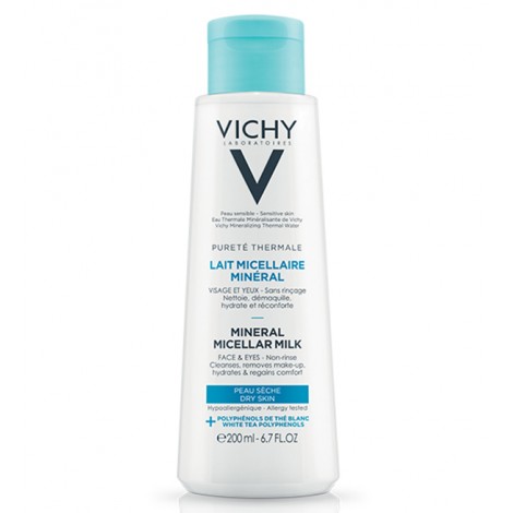 Vichy Pureté Thermale Lait micellaire peau sèche( 200 ml)