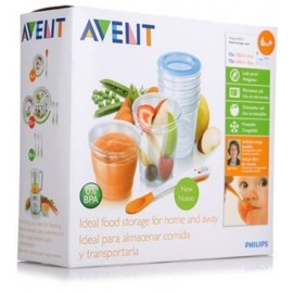 Avent Pots de Conservation (0 % BPA)+ Cuillère