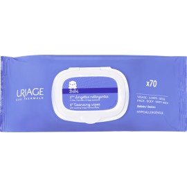 Uriage Bébé 1ére Eau, Lingettes Nettoyantes Extra-Douces