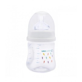 Bébé confort biberon maternity 140 ml tétine taille 0 silicone blanc