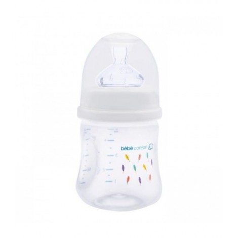 Bébé confort biberon maternity 140 ml tétine taille 0 silicone blanc