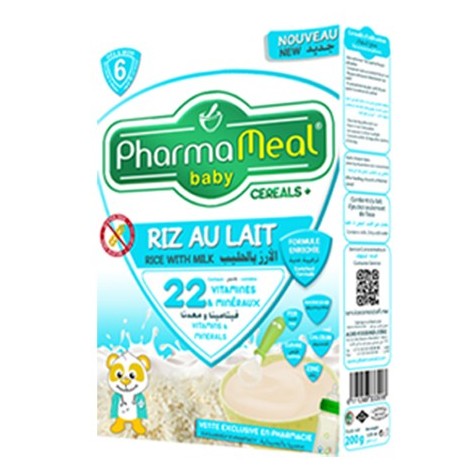 Pharmameal céréale halal riz lait sans gluten 200 grs