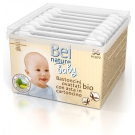 Bel Nature (56 Bâtonnets) Sécurité Oreille Bébé Coton Bio