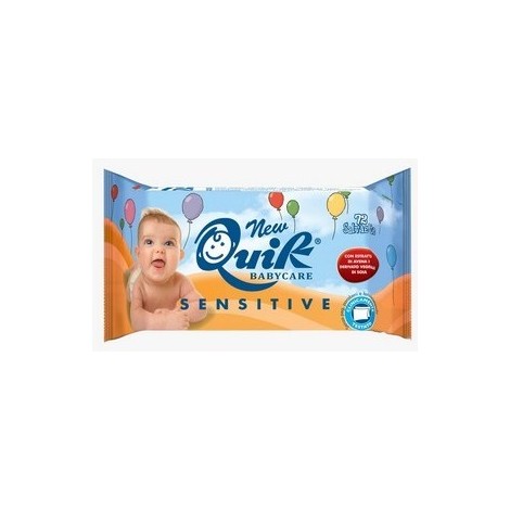 NewQuik babycare sensitive 72 lingettes bébés