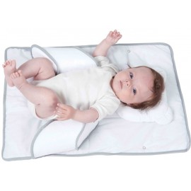 Candide Panda Pad Premium (P'tit Panda Coussin à Mémoire + Cale Bébé Biseauté + Support Ouatiné)