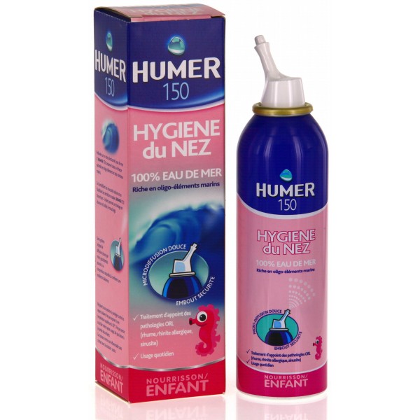 Humer Spray nasal Nez bouché - 100% eau de mer - Nourrisson / Enfant -  HumerHumer