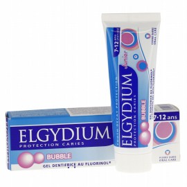 Elgydium Junior Dentifrice Enfant Prevention Caries Bubble(7 à 12 ans) (50 ml)