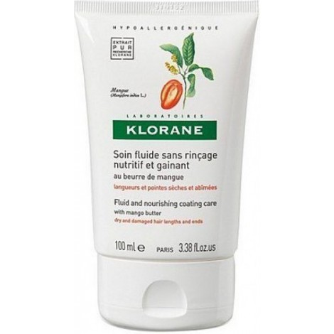 Klorane Soin Fluide Sans Rinçage au beurre de mangue (100 ml)