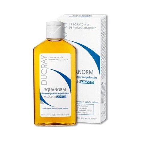 Ducray Squanorm Shampooing Traitant Pellicules Grasses (125 ml)