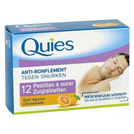 Quies (12 Pastilles) à Sucer AntiRonflement Choix de Gout