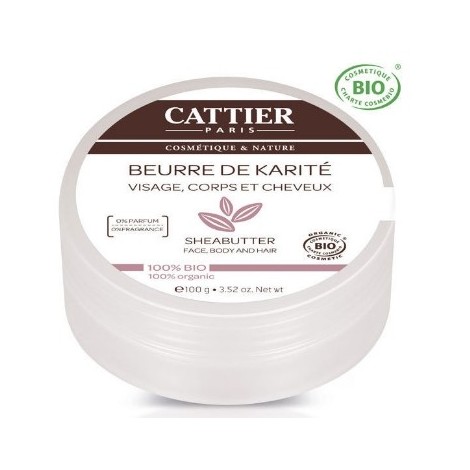 CATTIER BEURRE DE KARITE NATURE 100G