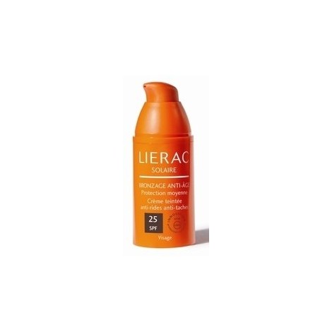 LIERAC SOLAIRE BRONZAGE ANTI-AGE SPF25 CRÈME TEINTÉE ANTI-RIDES ET ANTI-TÂCHES