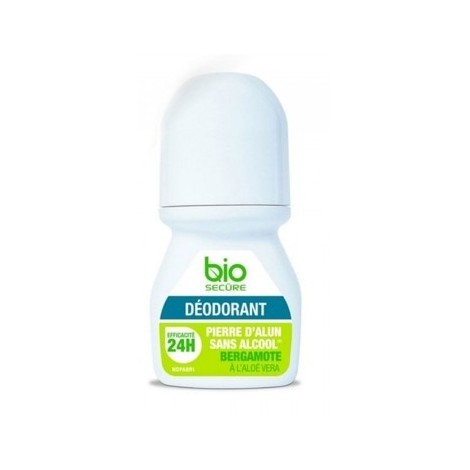 BIO SECURE DEODORANT BILLE À LA BERGAMOTE PIERRE D'ALUN SANS ALCOOL 50 MML