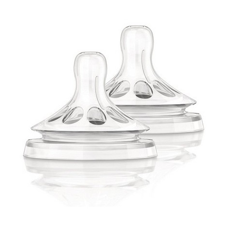 Avent Natural 2 Tétines (choix de taille) Nouveau