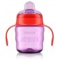 Avent Tasse Mauve Avec Anses Rouges (200ml) 6m+ 