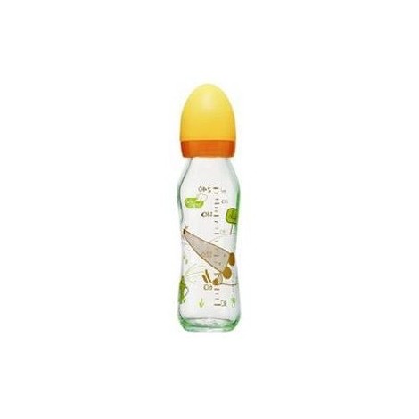 Bébé Confort Biberon Cintré Verre Tétine Latex (240 ml)