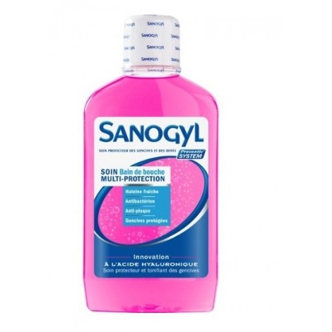 Sanogyl Bain De Bouche Multiprotection A L'acide Hyaluronique (500ml)