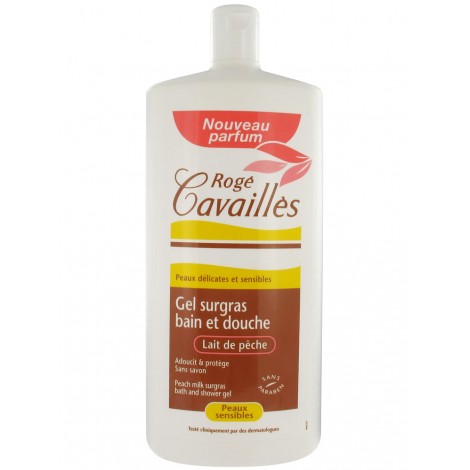 Rogé Cavaillès Gel Surgras Bain Et Douche Lait De Pêche (750 Ml)