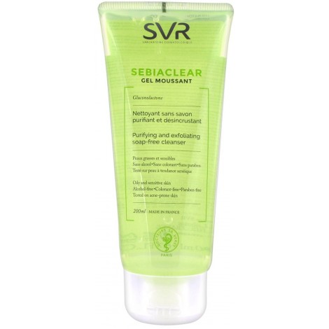 Svr Sebiaclear Gel Moussant nettoyant peaux grasses et sensibles (200 Ml)