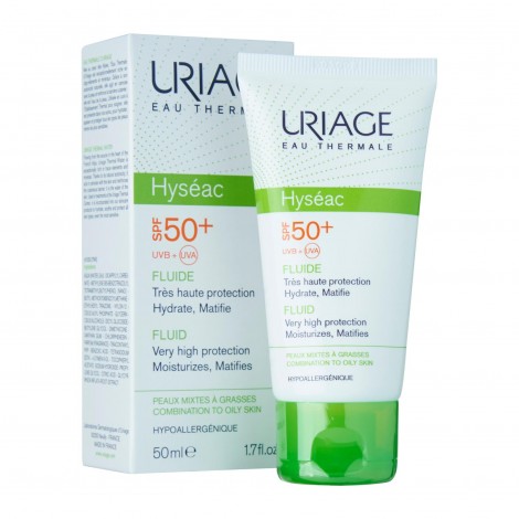 Uriage Hyséac Fluide Spf 50+ Très Haute protection Hydrate et Matifie