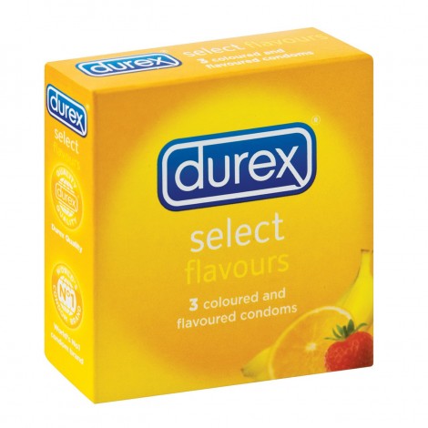 Durex boite de 3 Préservatifs Select Flavours