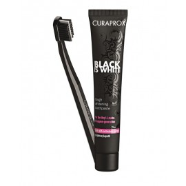 Curaprox Black is White Dentifrice Blanchissant+ Brosse à Dent