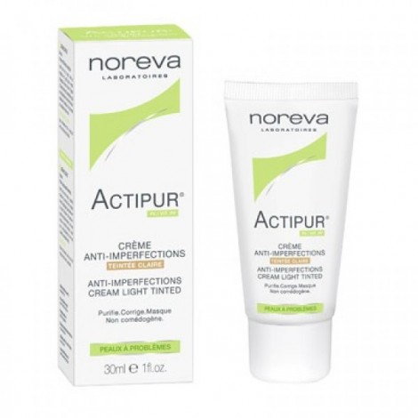 Noréva Actipur Crème Matifiante Anti-imperfections Teintée Claire (30 ml)