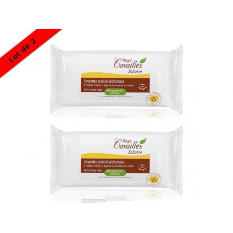 Rogé Cavaillès Soin Intime Lingettes Spécial Sécheresse Lot x2