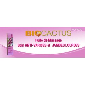 Biocactus Huile De Massage Anti-Varices (50ml)