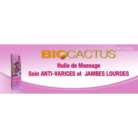 BIOCACTUS HUILE DE MASSAGE ANTI-VARICES 50ML