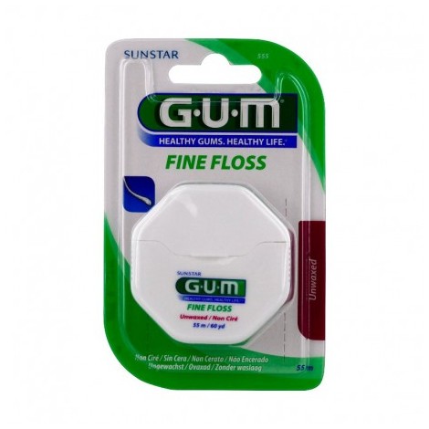 Gum Fine Floss Fil Dentaire Ciré 1555