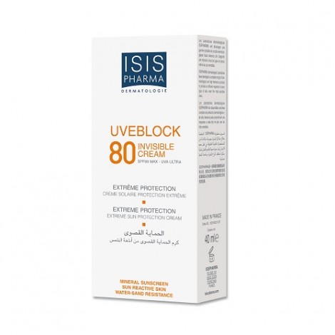 Isis pharma Uveblock 80 Crème Invisible 40 ml