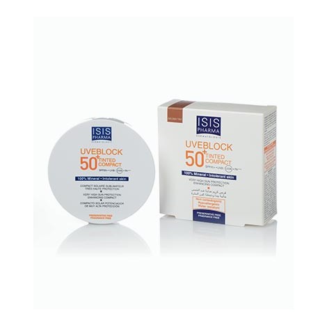 Isis pharma Uveblock 50+ Tinted compact/ Medium Teinte SPF 50+