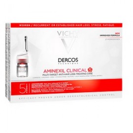 Vichy Dercos Aminexil Clinical 5 Ampoules Femme (21 amp)