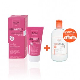 ACM Dépiwhite.S Ecran solaire spf50 (50 ml) + Acm Sensitelial Lotion Micellaire (250 Ml) offerte