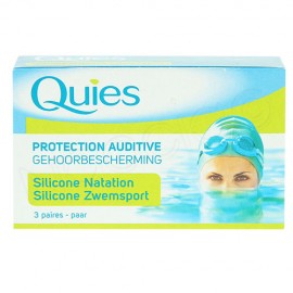 Quies Protection Auditive 3 Paires Silicone natation