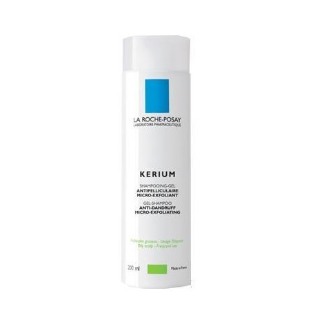 La Roche Posay Kerium Antipelliculaire Shampoing Gel Cheveux Gras 200 ml