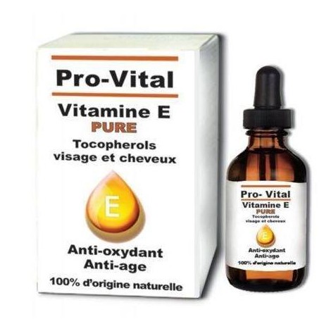 Pro-vital vitamine E visage et cheveux 10 ml
