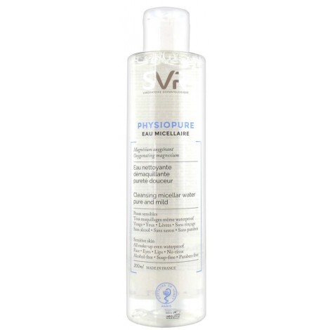 SVR Physiopure Eau Micellaire Eau Nettoyante Démaquillante Pureté Douceur 200 ml
