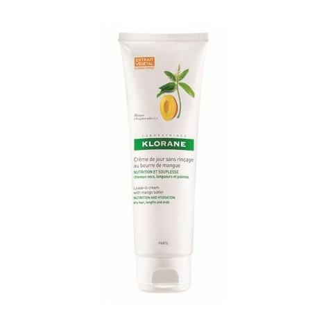 Klorane Crème de Jour Sans Rinçage au Beurre de Mangue 125 ml