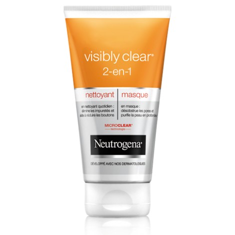 Neutrogena Visibly Clear 2 en 1 Nettoyant et Masque (150 ml)