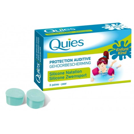 Quies Silicone Natation Enfant 3 Paires