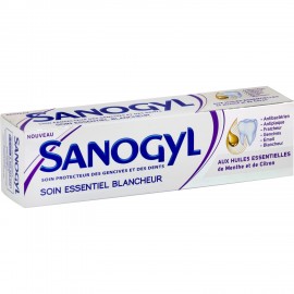 Sanogyl Dentifrice Soin Essentiel Blancheur Aux huiles Essentielles de Menthe et Citron 75 ml