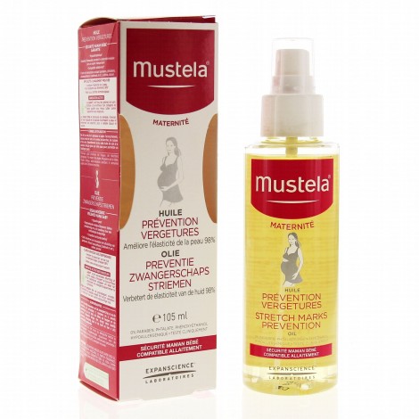 Mustela maternité huile prévention vergetures 105ml