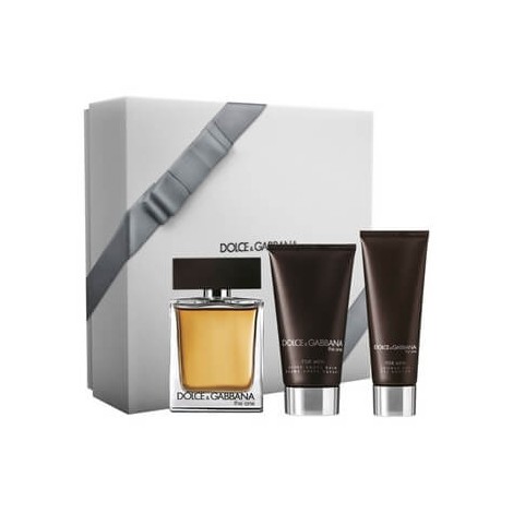 Coffret Dolce & Gabbana The One : Eau de toilette 100ml + Baume Après Rasage 75ml + Gel Douche parfumé 50ml