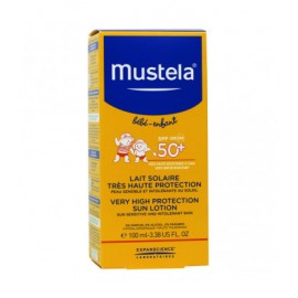 Mustela Bébé/Enfant Lait Solaire Trés Haute Protection spf 50+ (100 ml)